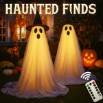 2-Pack Floating Halloween Ghost Lights with Remote – Spooky Indoor & Outdoor Decorations for Porch & Yard